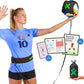 MOTOMY™ Volleyball Training Equipment Aid ‘VolleyPal’ – Solo Rebounder Trainer for Serve, Spike, Set & Pass; Indoor and Outdoor Practice Gear Gifts for Beginners & Experts