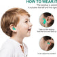 Kids Swimming Ear Plugs,3 Pairs Waterproof Reusable Silicone Child Swim Earplugs for Swimming Surfing Bathing Showering,Small Children Water Ear Plugs Suitable for Boys and Girls (Kids 4-12 Years Old)