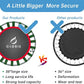 CLORIS 38in/48in Folding Trampoline - Max Load 220lbs / 450lbs Mini Trampoline Rebounder Trampoline for Adults with Adjustable Foam Handle, with safty Padded Cover Best Gift for Kids/Adult
