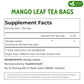 FreshDrinkUS, Premium 100 Mango Leaf Tea Bags, 100% Natural& Pure from Mango Leaves. Loose Leaf Mango Herbal Tea. Mango Leaf Tea. No Sugar, No Caffeine, No Gluten, Vegan.