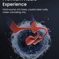 SHOKZ OpenSwim Pro - Open-Ear Bluetooth & MP3 Bone Conduction Sport Headphones, Swimming Headphones, IP68 Waterproof, Red