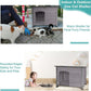 Indoor Outdoor Dog House,Anti-Chewing Iron Frame Dog Kennel,Wood Warm Pets Home,Weatherproof Outside Shelter