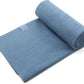 Eunzel Hot Yoga Towel, Super Absorbent Yoga Mat Towel Soft Suede Microfiber Non-Slip Towel for Bikram Pilates and Yoga Mats 72" x 26.5", Navy