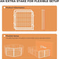 FXW Homeplus Unleashed Indoor Dog Playpen - Stress-Free and Safe Play, Heavy Duty 24 Inch 2 Wire Panels Dog Pen for Puppy and Small Dogs, White│Patented