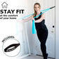7Ft Long Resistance Bands for Stretching - Resistance Bands Set with Door Anchor - Exercise Bands Including Carry Pouch, E-Book & App - Latex-Free Workout Bands
