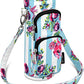 Betsey Johnson Insulated Water Bottle Pouch Holder Carrier Crossbag with Adjustable Shoulder Strap - Lightweight Polyester Accessories with Pockets Good for Hiking Sports