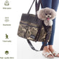Cat Carrier Bag, Foldable Pet Bag Airline Approved, Pet Travel Carrier for Medium Cats Small Cats Dogs, Sturdy Transport Carriers Long Trips(Grey)