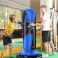 QPAU Punching Bag for Kids, 66 Inch Stable Inflatable Boxing Bag with Boxing Gloves, Stand Kids Punching Bag Toy for Boys & Girls Age 6-12, Boxing Set for Practicing Karate, Taekwondo, MMA