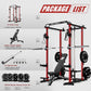RitFit Power Cage with Optional LAT PullDown/Cable Crossover, 1000LB Squat Rack for Home & Garage Gym, with Weight Storage Rack and More Training Attachments, ASTM-Certified