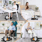 ANCHEER Under Desk Elliptical, Leg Exerciser While Sitting for Seniors with Remote Control, Display Monitor, Electric Seated Pedal Exerciser for Home, Ellipse Leg Exerciser as Seen on TV
