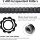 Muscle Roller Stick for Athletes - Deep Tissue Fascia Blaster & Roller Massager for Myofascial Pain Relief - Handheld Physical Therapy & Recovery Tool(Gray black-18 inch)