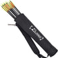 YLS Archery Hip and Back Quiver for Arrows - Black Arrow Quiver for Kids and Adults - Adjustable Arrow Holder with a Padded Strap and Belt Clip - Archery Accessories for Field and Practice