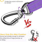 AUBELL Dog Seat Belt for Car,Updated 3-in-1 Adjustable Reflective Bungee Heavy Duty Dog Car Harness Tether with Clip Hook Latch & Buckle,Swivel Zinc Alloy Carabiner,Purple