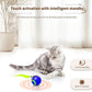 Speedy Tail 2.0 Interactive Cat Toy – Smart Self-Rolling Cat Ball with Feather Tail, Automatic Moving Motorized Toy for Indoor Cats, Chasing & Hunting Fun (Blue)
