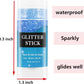 MEICOLY Blue Face Body Glitter Stick,Blue Hair Face Glitter Makeup,Mermaid Chunky Glitter Face Paint,Waterproof Sparkle Festival Rave Accessories for Women