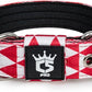 TSPRO Tactical Dog Collar 1.25 Inch Wide Thick Dog Collars with Heavy Duty Metal Buckle, Durable, Strong, Adjustable for Small Dogs (Geometric S)