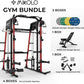 Mikolo M4 2.0 Smith Machine, All-in-One Power Cage with Independent Dual Pulley System, Multi-Function Home Gym Workout Cage for Cable Crossover