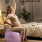 Trideer Pregnancy Birthing Ball - 1.7mm Extra Thick Yoga Ball for Maternity, Labor, Exercise, Physio, Recovery - Guide & Baby Memory Book Included - 440LB Anti-Burst & Non-Slip Stability