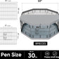 PJYuCien Dog Playpen, 8 Panels 24”H Dog Playpen Indoor with Grey Bottom Pad and Top Cover, Metal Foldable Dog Pen for Indoor Use, Only for Small Medium Animals, Grey