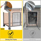 Aivituvin Dog House Outdoor Heated Dog Kennel with Insulated Liner & Heater for Winter Strong Iron Frame Large Dog Cage for Small & Medium Dogs,33.5"