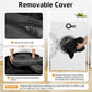 GGIB Calming Dog Bed Fluffy Plush Dog Mat for Furniture Protector with Removable Washable Cover for Large Medium Small Dogs and Cats (Medium, Black)