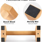 Push Up Stands, Handstand Parallettes Bars, Solid Wood Push Up Bars with Non-Slip Mat Push up Handles for Floor Exercise Home Workout Equipment for Men & Women Strength Training