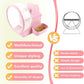 4 in 1 Silent Large Hamster Wheel Multifunctional Hamster Running Wheel Quite Running Spinner Wheel Accessories with Food Bowl Water Bottle for Hamsters Dwarf Gerbil (Pink)
