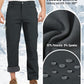 Rdruko Men's Snow Pants Waterproof Insulated Winter Hiking Pants Snowboard Fleece Lined Softshell Ski Pants