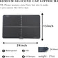 Silicone Cat Litter Mat, Scratch-Resistant Litter Trapping Mat, Waterproof & Non-Slip Litter Box Mat, Highly Effective for Collecting Litter, Easy to Clean for Indoor Use