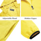COOFANDY Men's Packable Rain Jacket Lightweight Waterproof Raincoat with Hood Travel Hiking Golf Windbreaker