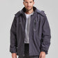 ELLSWOS Men's Waterproof Ski Jacket Winter Snow Coat Warm Hooded Raincoat Windproof Windbreakers