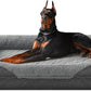 INVENHO Orthopedic Extra Large Dog Bed, XXL Waterproof Egg-Crate Memory Foam Dog Couch Bed with Washable Removable Cover, Waterproof Lining and Nonskid Bottom