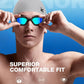 ZIONOR G1 Lite Swim Goggles with Swim Cap Comfortable Anti-fog Swimming Goggles Cap Set for Adult Men Women