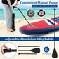 GYMAX Stand Up Paddle Board, Inflatable SUP with Wide Non-Slip EVA Deck, Accessories-Leash, D Rings, Hand Pump, Adjustable Paddle & Backpack, Paddle Boards for Adults Youth