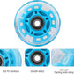 8pcs Inline Skate Wheels Led Light-Up Wheels 64/70/72/76/80mm w/Bushings 85-88A for Kids and Youth Beginners Children's Inline Skates Indoor/Outdoor Use (Blue, 72mm)