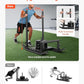VEVOR Weight Sled, Steel Power Sled, Fitness Strength Training Sleds for Athletic Exercise Speed Improvement, Workout Fitness Equipment with Handle, Compatible with 1/2 in Weight Plates, Black