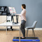 GYMAX Walking Pad, Dual LED Display 2 in 1 Under Desk Treadmill for Home with Remote & Smart App Control, 2.25HP Foldable Portable Treadmill Running Machine for Office Small Space