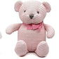 100% Organic Cotton Baby Teddy Bears Bulk for Baby Shower 6.5" (3pcs/Set)