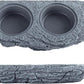 Wacool Magnetic Gecko Ledge - Double Bowl Reptile Feeding Tray with 6 Feeding Cups for Geckos, Lizards, Chameleons and Reptile Pets