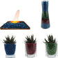 Lustering Decorative Round Glass Beads, Glass Marbles & Pebbles for Fire Pit Crafts, Resin Art & Vase Filler, Fish Tank & Aquarium Decoration, 3-6mm, 1-Pound (Red)