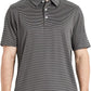 Men's Golf Polo Shirts Short Sleeve Striped Performance Moisture Wicking Dry Fit Golf Shirts for Men