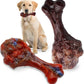 Dog Chew Toys for Aggressive Chewers, Indestructible Dog Toy for for Medium/Large Breed, Tough Nylon Teething Bone Toy to Keep Them Busy,Bacon and Real Beef Flavor (Beef+Bacon Flavor, 2 Pack)
