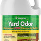 NaturVet – Yard Odor Eliminator Plus Citronella Spray – Eliminate Stool and Urine Odors from Lawn and Yard – Designed for Use on Grass, Patios, Gravel, Concrete & More – 64oz Refill (No Hose Nozzle)