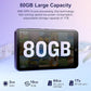 80GB MP3 Player with Bluetooth and WiFi, Android MP3 & MP4 Players with 4" Touchscreen and Speaker, Spotify Music Player with FM Radio, Audible, Amazon Music, Play Store (Purple)
