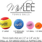 Midlee Orange/Black Dog Halloween Tennis Balls- Set of 6
