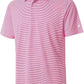 Mens Golf Shirt Moisture Wicking Dry Fit Performance Sport Short Sleeve Striped Golf Polo Shirts for Men