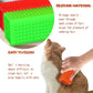 2pcs Pet Dog Cat Hair Remover, Pet Hair Removal Tool, Hollow Cleaner Brush for car，Interior, Furniture, Sofa (red and green)