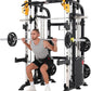 Altas Strength Smith Machine Home Gym 1000 lbs Capacity 2000 lbs Cables Strength Training Power Cages for Squats Presses Pulling Deadlifts Light Commercial Equipment Easy Assembly M810