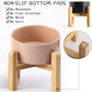 Petygooing Khaki Elevated/Raised Ceramic Dog Bowl for Small Breeds, Dog Food Water Dish with Stand,Pet Feeding Bowl with Anti Slip Rubber for Cats and Small Dogs Puppy 13.5 OZ (5.1In / 1.7 Cups)