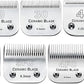 7Pack 10 Blades Dog Grooming Replacement Blades Compatible with Andis Pet Clipper/Oster A5/Wahl KM Series Dog Clipper,Ceramic Blade & Stainless Steel Blade (#10+30+40+3FC+4FC+5FC+7FC)